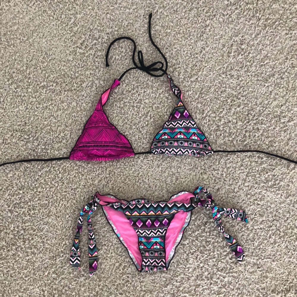 Colorful bikini set from Peru